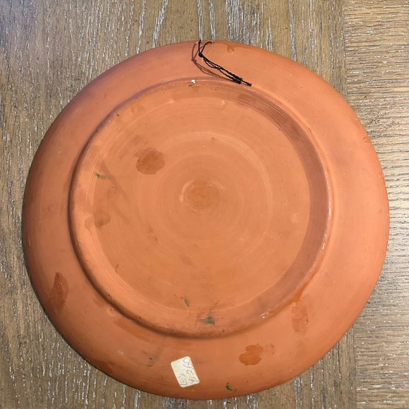 Hand Painted Mexican Folk Art WEDDING Story Plate - Picture 9 of 9